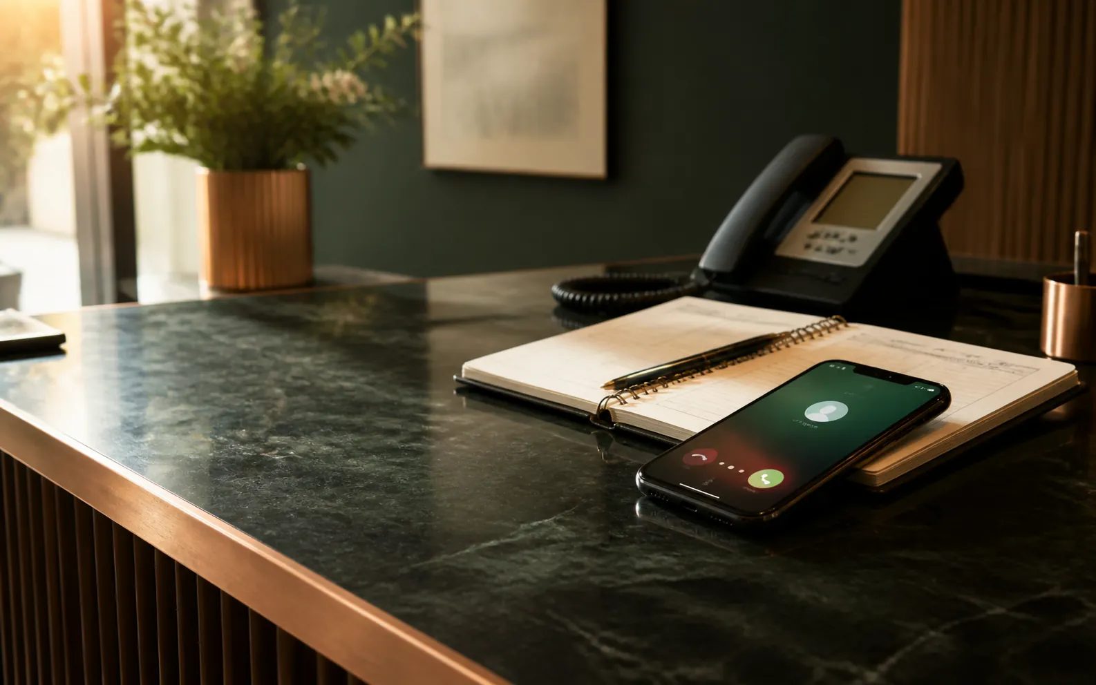 Missed Call Revenue Calculator planning scene